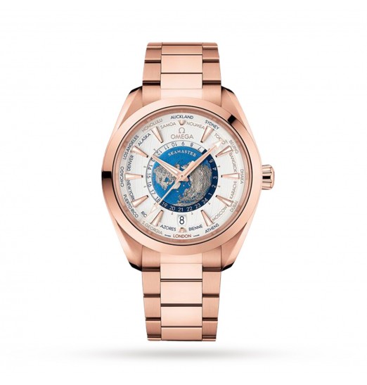 Omega Seamaster Aqua Terra 150M Co-Axial Master Cronometro Gmt Worldtimer 43mm O22050432202001 réplica de reloj