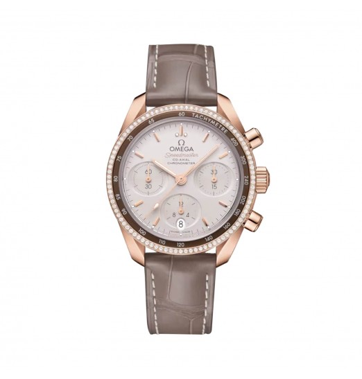 Omega Speedmaster de 38 mm para mujer color beige O32468385002003 réplica de reloj