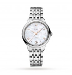 Omega De Ville Prestige Co-Axial Master Chronometer 34 mm para mujer Madreperla O43410342005001 réplica de reloj