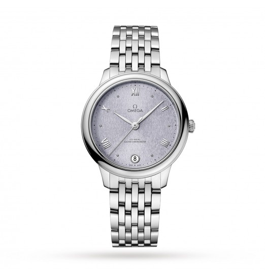 Omega De Ville Prestige Co-Axial Master Chronometer de 34 mm para mujer en azul O43410342003001 réplica de reloj