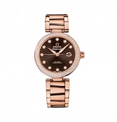 Omega De Ville Ladymatic de 34 mm para mujer, marron O42565342063001 réplica de reloj