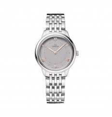 Omega De Ville Prestige de 30 mm para mujer gris O43410306006001 réplica de reloj
