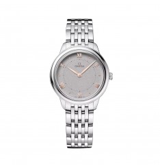 Omega De Ville Prestige de 30 mm para mujer gris O43410306006001 réplica de reloj