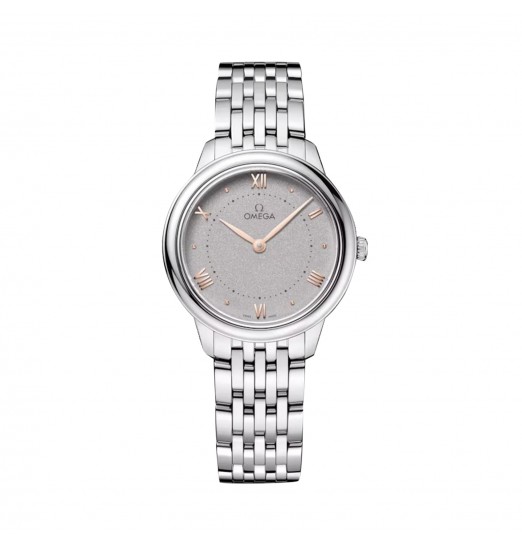 Omega De Ville Prestige de 30 mm para mujer gris O43410306006001 réplica de reloj