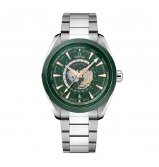 Omega Seamaster Aqua Terra 150m Co-Axial Master Chronomaster GMT Worldtimer 43mm para hombre verde O22030432210001 réplica de reloj