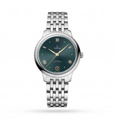 Omega De Ville Prestige Co-Axial Master Chronometer de 34 mm para mujer en azul O43410342010001 réplica de reloj