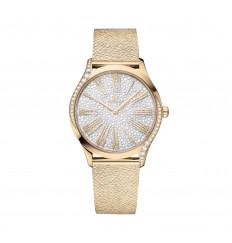 Omega De Ville Tresor de 36 mm para mujer, plateado, dorado Moonshine O42855366099002 réplica de reloj