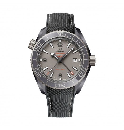 Omega Seamaster Planet Ocean 600M Co-Axial Master Chronometer GMT 45,5 mm para hombre gris O21592462299002 réplica de reloj
