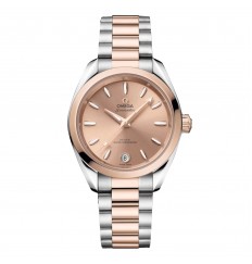 Omega Seamaster Aqua Terra Shades de 34 mm para mujer, color rosa O22020342010001 réplica de reloj