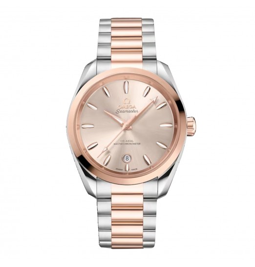 Omega Seamaster Aqua Terra Shades de 38 mm para mujer, color marfil O22020382009001 réplica de reloj
