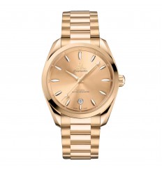 Omega Seamaster Aqua Terra Shades de 38 mm para mujer, amarillo, O22050382008001 réplica de reloj