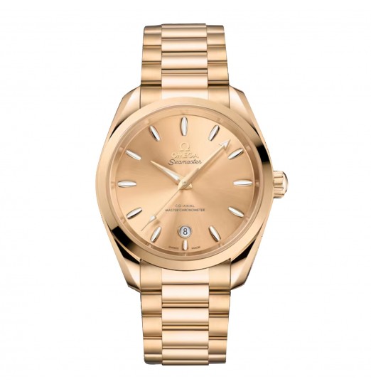 Omega Seamaster Aqua Terra Shades de 38 mm para mujer, amarillo, O22050382008001 réplica de reloj