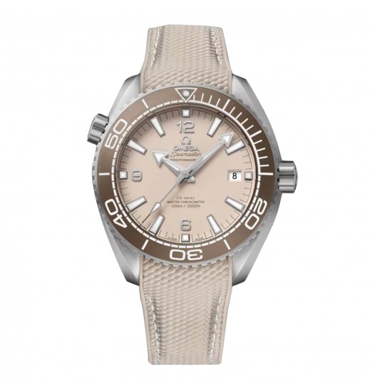 Omega Seamaster Planet Ocean 600M 43,5 mm para hombre Beige O21532442109001 réplica de reloj