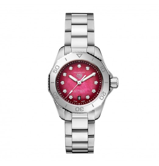 TAG Heuer Aquaracer Professional 200 Date 30mm para mujer Rojo WBP2414.BA0622 réplica de reloj TAG Heuer Aquaracer Professional 200 Date 30mm para mujer Rojo WBP2414.BA0622 réplica de reloj