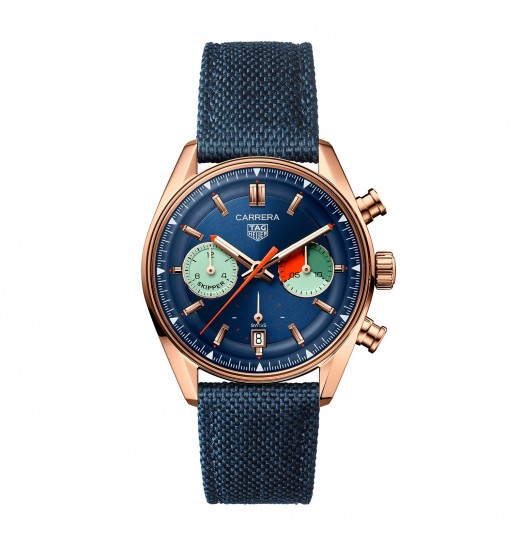 TAG Heuer Carrera Skipper Cronografo 39mm para hombre Azul CBS2241.FN8023 réplica de reloj
