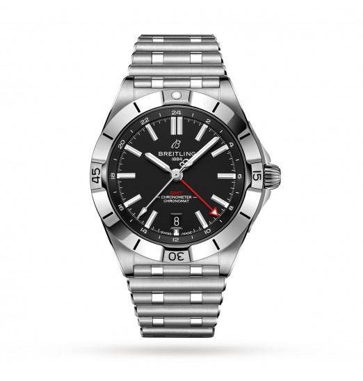 Breitling Chronomat Automatico GMT 40 de acero inoxidable A32398101B1A1 réplica de reloj