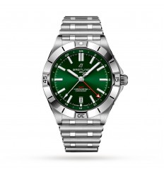 Breitling Chronomat Automatico GMT 40 con esfera verde A32398101L1A1 réplica de reloj