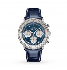 Breitling Navitimer Cronografo 41mm para hombre Esfera azul con ojos blancos AB0139631C1P1 réplica de reloj