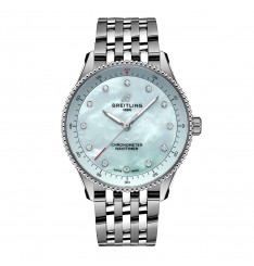 Breitling Navitimer 32 mm para mujer Madreperla azul A77320171C1A1 réplica de reloj