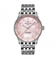 Breitling Navitimer 32 mm para mujer Madreperla rosa A77320D91K1A1 réplica de reloj