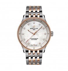 Breitling Navitimer 32 mm para mujer Acero inoxidable de nacar blanco y oro rojo de 18 k U77320E61A1U1 réplica de reloj Breitling Navitimer 32 mm para mujer Acero inoxidable de nacar blanco y oro rojo de 18 k U77320E61A1U1 réplica de reloj