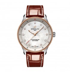 Breitling Navitimer 32 mm para mujer Cocodrilo de nacar blanco U77320E61A1P1 réplica de reloj Breitling Navitimer 32 mm para mujer Cocodrilo de nacar blanco U77320E61A1P1 réplica de reloj