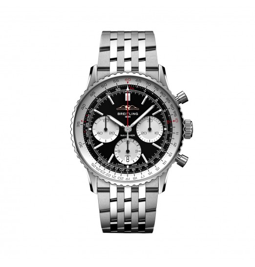 Breitling Navitimer B01 Cronografo 41mm para hombre Acero inoxidable negro AB0139211B1A1 réplica de reloj