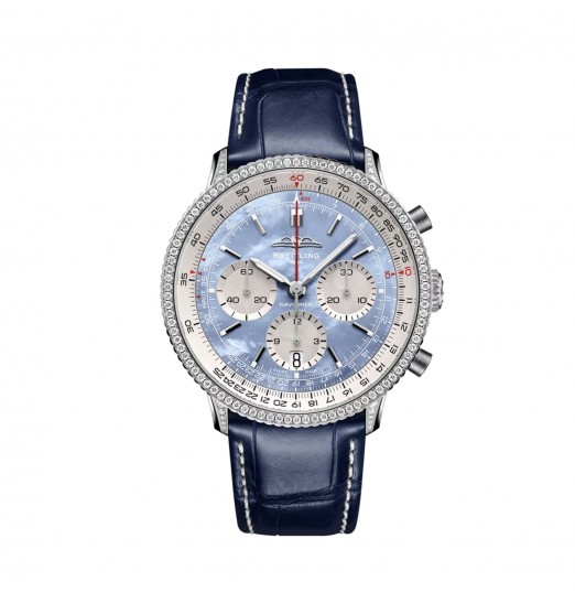 Breitling Navitimer B01 Cronografo 41mm para hombre Azul AB01396A1C1P1 réplica de reloj