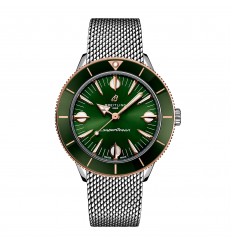 Breitling Superocean Heritage '57 Highlands Capsule 38 mm para hombre verde 2 correas U10340361L1A1 réplica de reloj