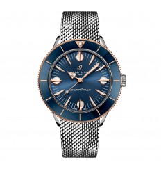 Breitling Superocean Heritage '57 Highlands Capsule 38 mm para hombre azul 2 correas U10340161C1A1 réplica de reloj