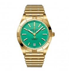 Breitling Chronomat Automatico 36 mm Victoria Beckham Edicion limitada para mujer Oro amarillo menta K103801A1L1K1 réplica de reloj