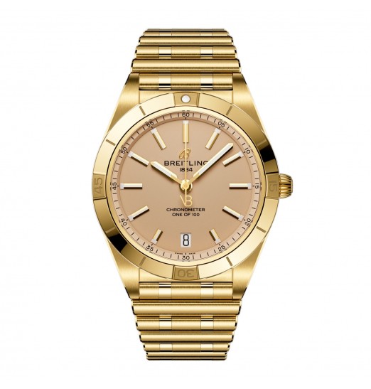 Breitling Chronomat Automatico 36 mm Victoria Beckham Edicion limitada para mujer Oro amarillo arena K103801A1A1K1 réplica de reloj
