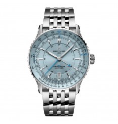 Breitling Navitimer Automatico GMT 41mm para hombre Acero inoxidable azul claro A32310171C1A1 réplica de reloj