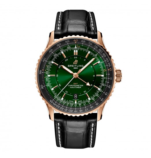 Breitling Navitimer Automatico GMT 41mm para hombre Verde R32310251L1P1 réplica de reloj