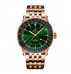 Breitling Navitimer Automatico GMT 41mm para hombre Acero inoxidable verde R32310251L1R1 réplica de reloj