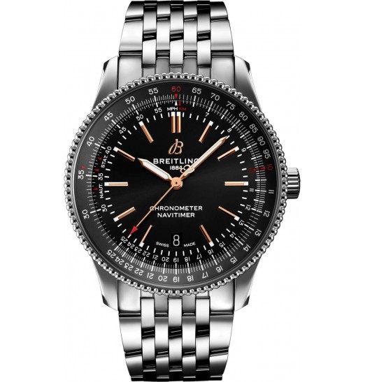 Breitling Navitimer Automatic 41 Negro Dial acero inoxidable A17326241B1A1 réplica de reloj