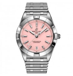 Breitling Chronomat 32 diamante esfera rosa acero inoxidable A77310101K1A1 réplica de reloj Breitling Chronomat 32 diamante esfera rosa acero inoxidable A77310101K1A1 réplica de reloj
