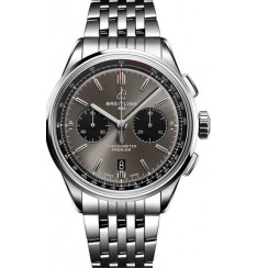 Breitling Premier B01 Chronograph 42 Black-eye Grey Dial Steel Hombres AB0118221B1A1 réplica de reloj