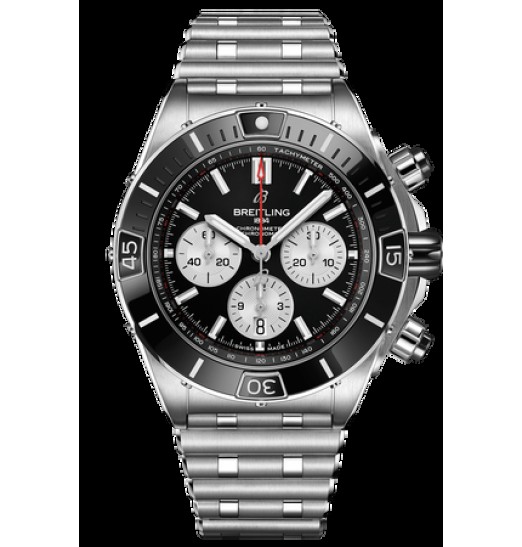 Breitling Super Chronomat Automatic Black Dial Steel Hombres AB0136251B1A1 réplica de reloj