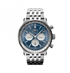 Breitling Navitimer B01 Cronografo 46 Acero inoxidable Esfera azul AB0137211C1A1 réplica de reloj