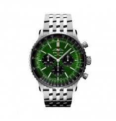 Breitling Navitimer B01 Cronografo 46 Acero inoxidable Esfera verde AB0137241L1A1 réplica de reloj