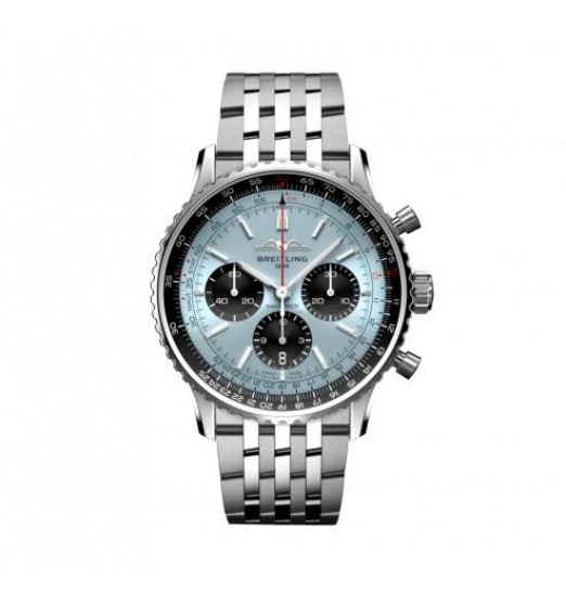 Breitling Navitimer B01 cronografo 43 acero inoxidable esfera azul hielo AB0138241C1A1 réplica de reloj