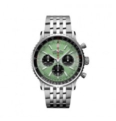 Breitling Navitimer B01 Cronografo 43 Acero inoxidable Mint Green marcar AB0138241L1A1 réplica de reloj