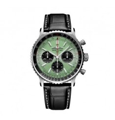 Breitling Navitimer B01 Cronografo 43 Acero inoxidable Verde menta AB0138241L1P1 réplica de reloj