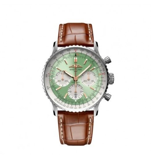 Breitling Navitimer B01 Cronografo 41 Acero inoxidable Verde menta AB0139211L1P1 réplica de reloj