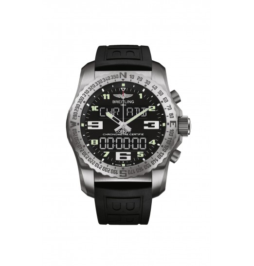 Breitling Professional Cockpit B50 NegroCaucho 46 mm EB5010221B1S1 réplica de reloj