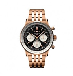Breitling Navitimer B01 Cronografo 43 Rojo Oro Negro marcar RB0138211B1R1 réplica de reloj