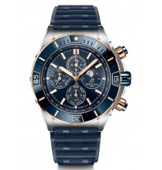 Breitling Super Chronomat Calendario de 4 anos Esfera azul Correa de caucho U19320161C1S1 réplica de reloj