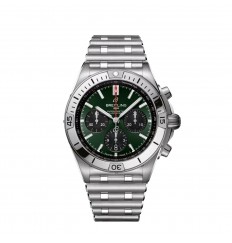 Breitling Chronomat B01 42 AB0134101L2A1 Acero Inoxidable Verde Rouleaux réplica de reloj