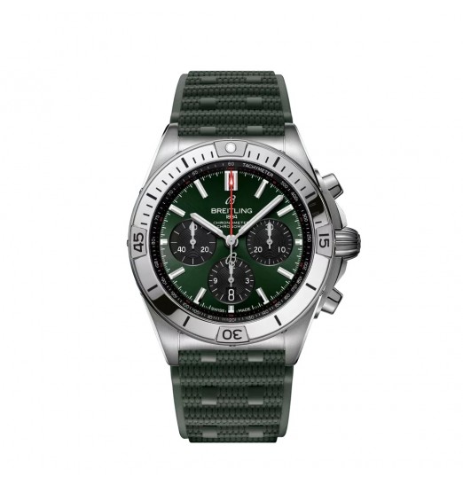 Breitling Chronomat B01 42 AB0134101L2S1 Acero Inoxidable Verde Caucho réplica de reloj Breitling Chronomat B01 42 AB0134101L2S1 Acero Inoxidable Verde Caucho réplica de reloj